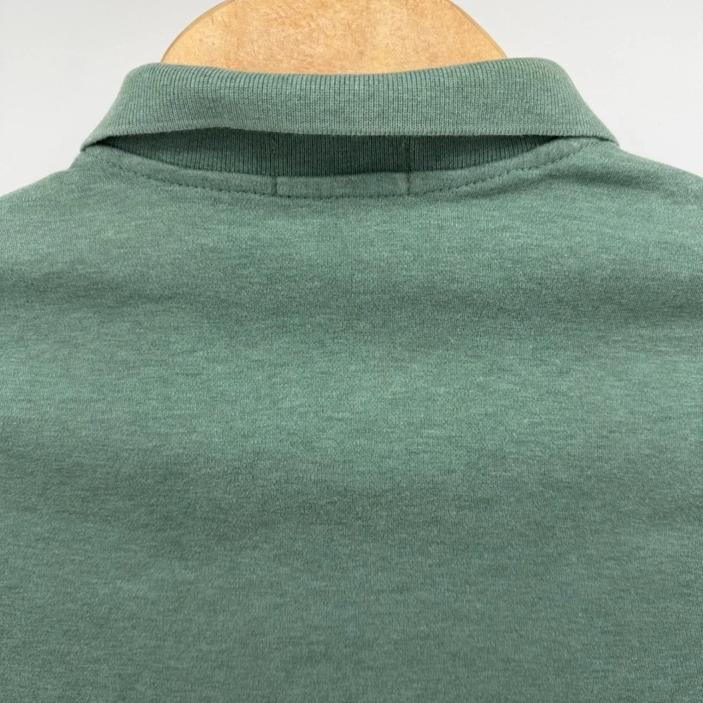 Polo Ralph Lauren Polo Shirt Mens Large Green Short Sleeve Heathered Pony Logo